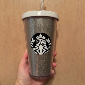 Starbucks Silver Glitter Tumbler